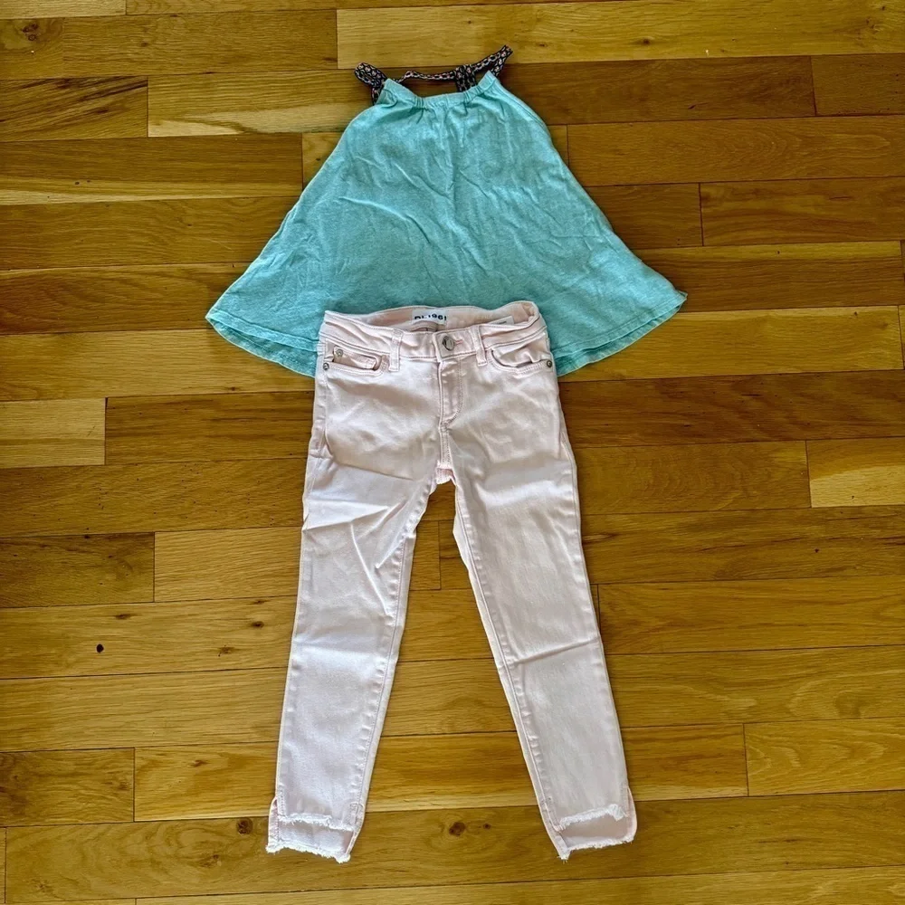 Appaman Tank 7 and DL1961 Chloe Pink Ankle Jeans 7